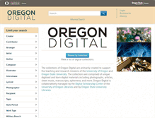 Tablet Screenshot of oregondigital.org
